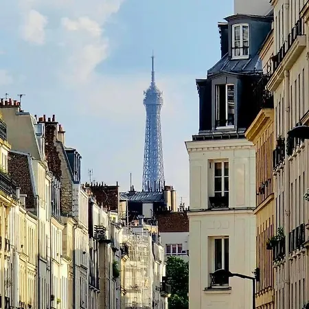 Apartment La Rose Et Le Reseda - Enjoy Space, The Terrace And The Eiffel Tower View